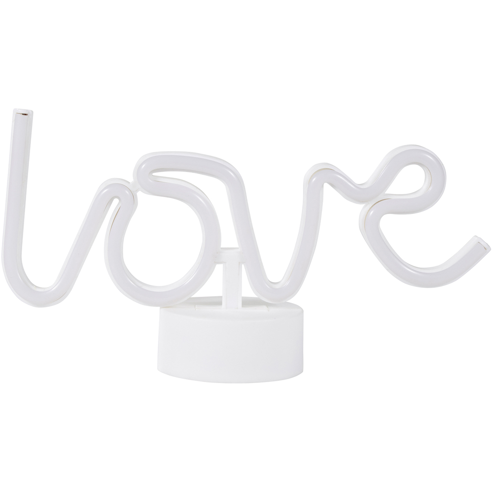 Glow Love Pink Neon LED Table Light Image 2