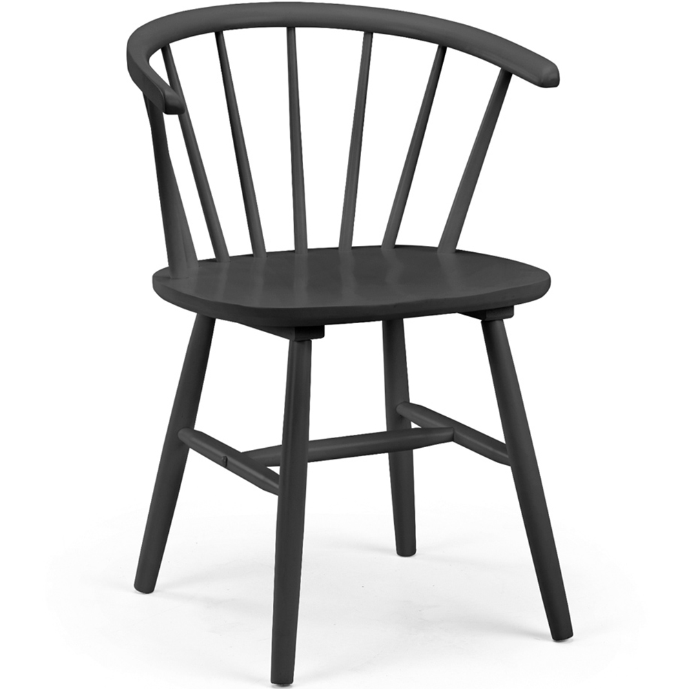 Julian Bowen Modena Set of 2 Black Dining Chair Image 3