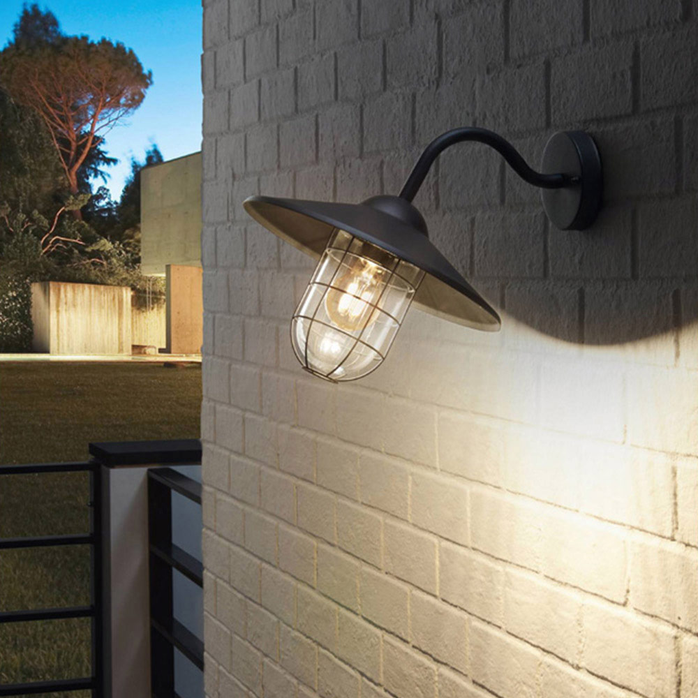 EGLO Manfria LED Anthracite Exterior Pedestal Image 2