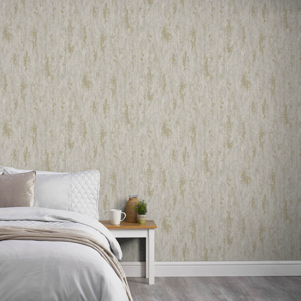 Grandeco Concrete Plaster Urban Taupe Wallpaper By Paul Moneypenny Image 4