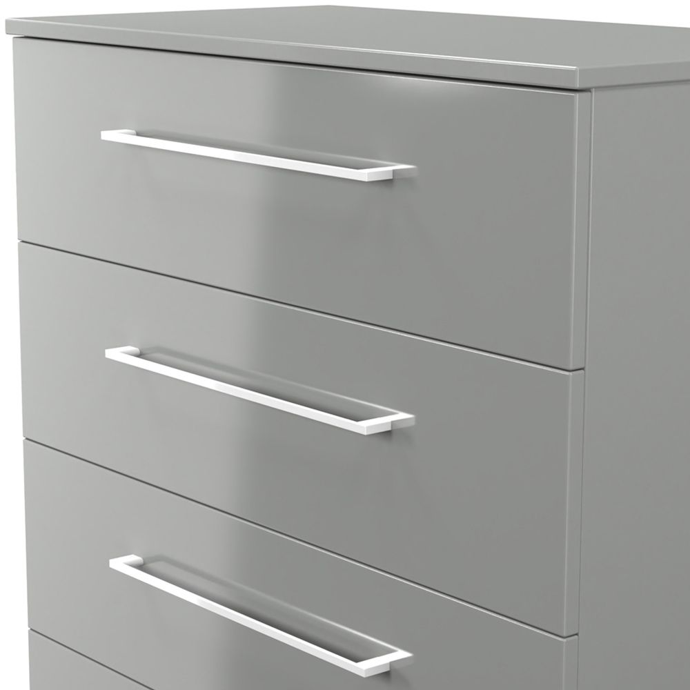 Crowndale Worcester 4 Drawer Uniform Grey and Dusk Grey Chest Ready Assembled Image 6