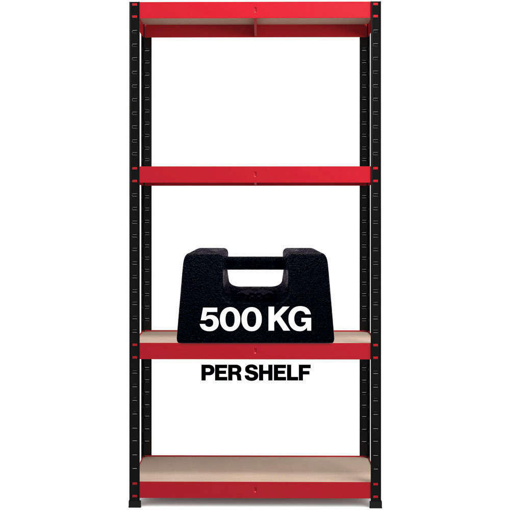 RB Boss Freestanding 4 Tier Boltless Shelf Unit 300kg/level Image 4