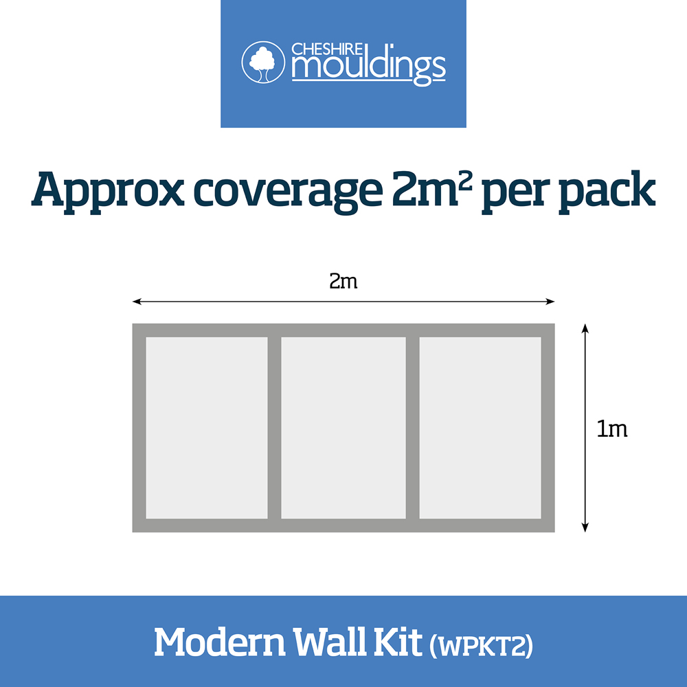 Blueprint Joinery 2 MDF Modern Wall Panel Kit 1000 x 2000mm Image 3