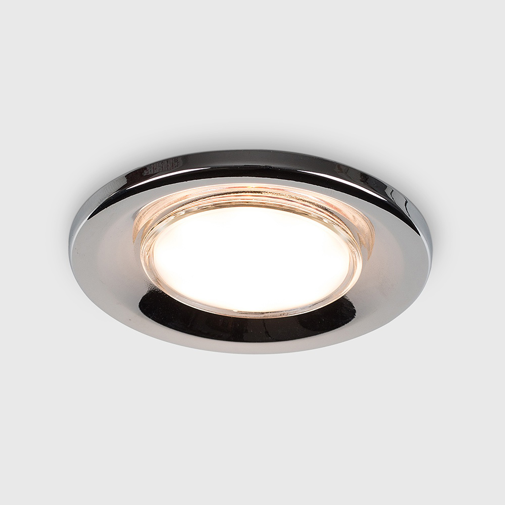 ValueLights Chrome Warm White LED Ceiling Downlight 4 Pack Image 3
