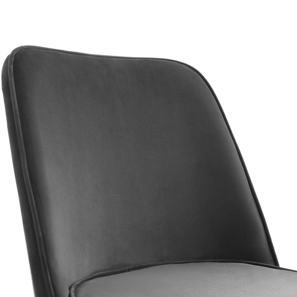 Julian Bowen Burgess Set of 2 Grey Dining Chair Image 5