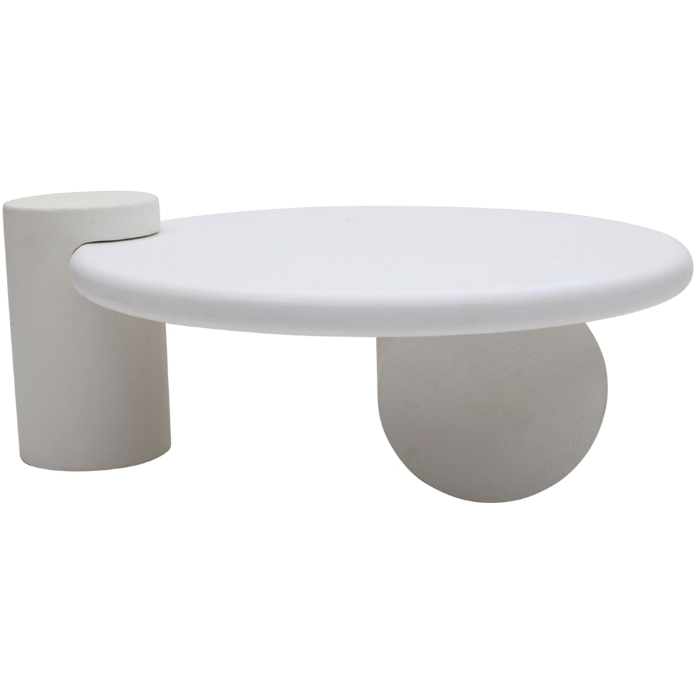 IH Design Udaipur White Abstract Coffee Table Image 2