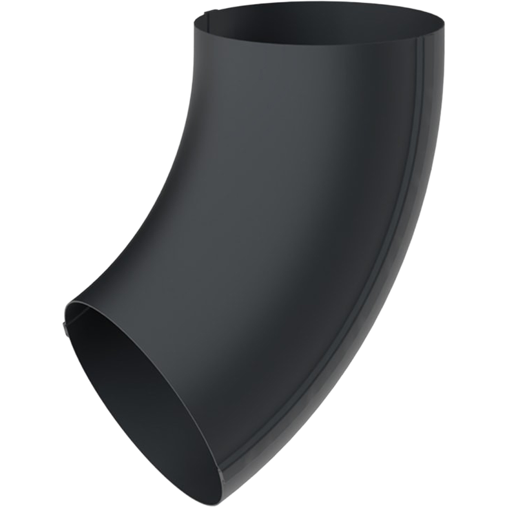 Galeco Steel Round Offset Downpipe Kit Black 87mm Image 5