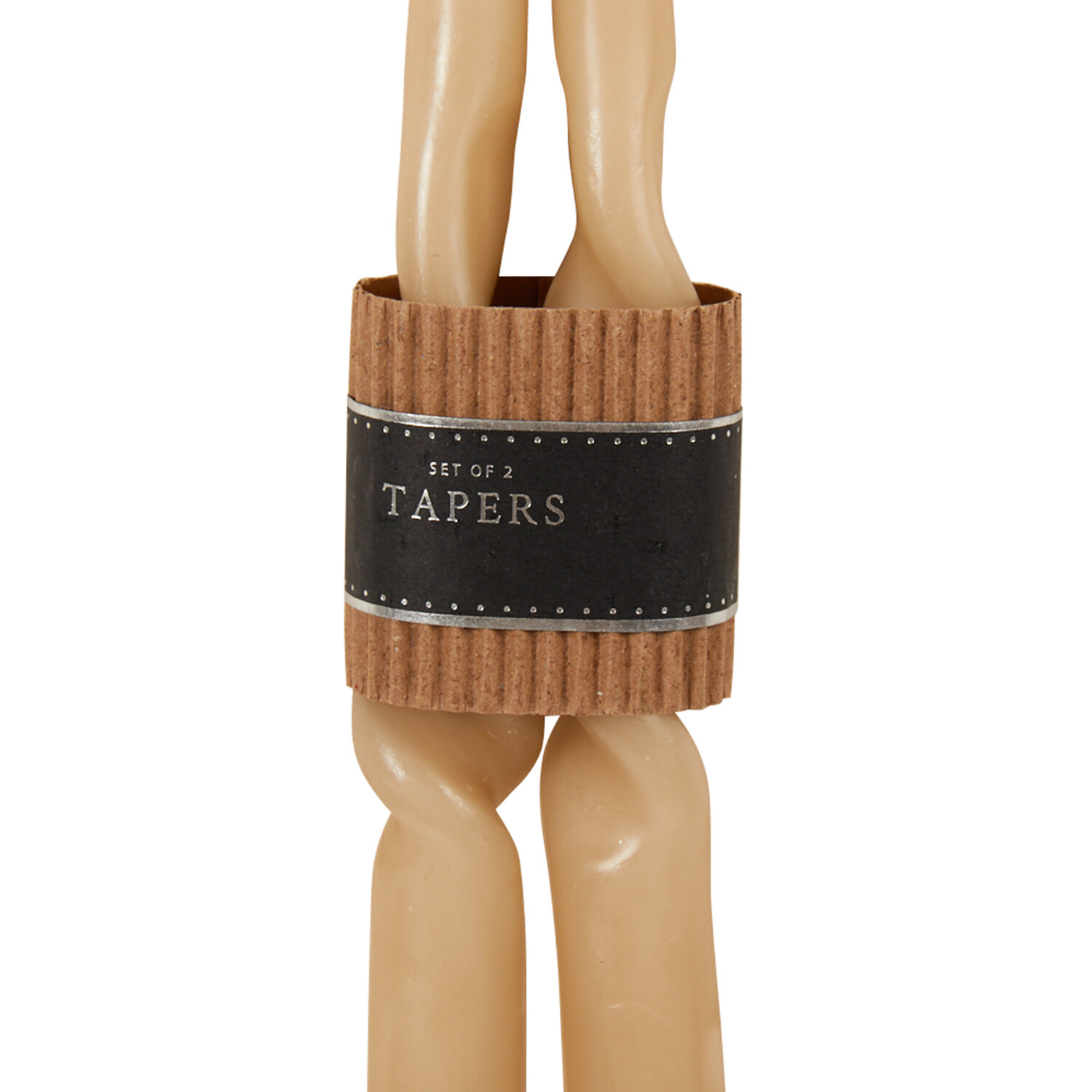 Set of 2 Nordic Twist Taper Candles - Multicolour Image 5