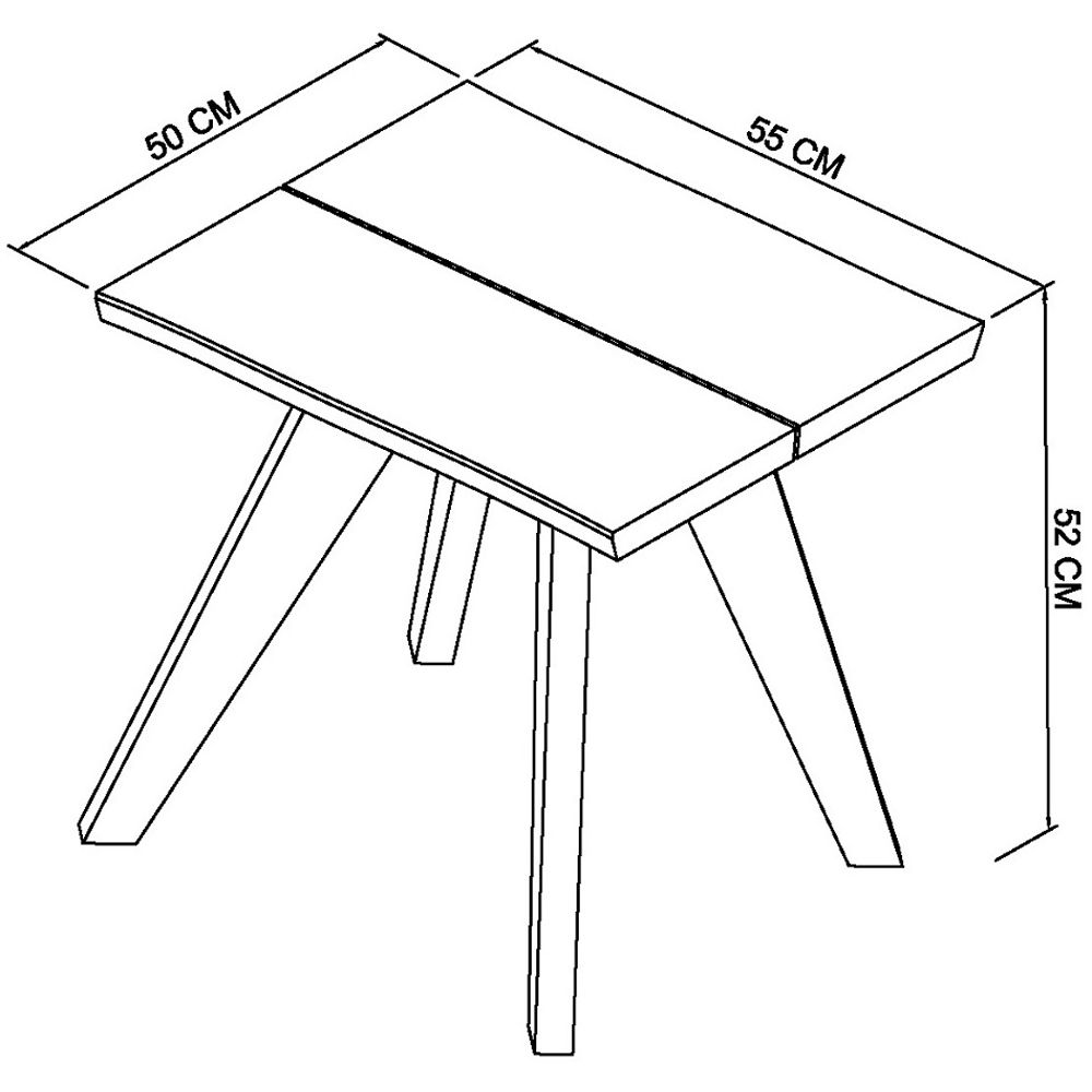 Bentley Designs Cadell Aged Oak Lamp Table Image 5