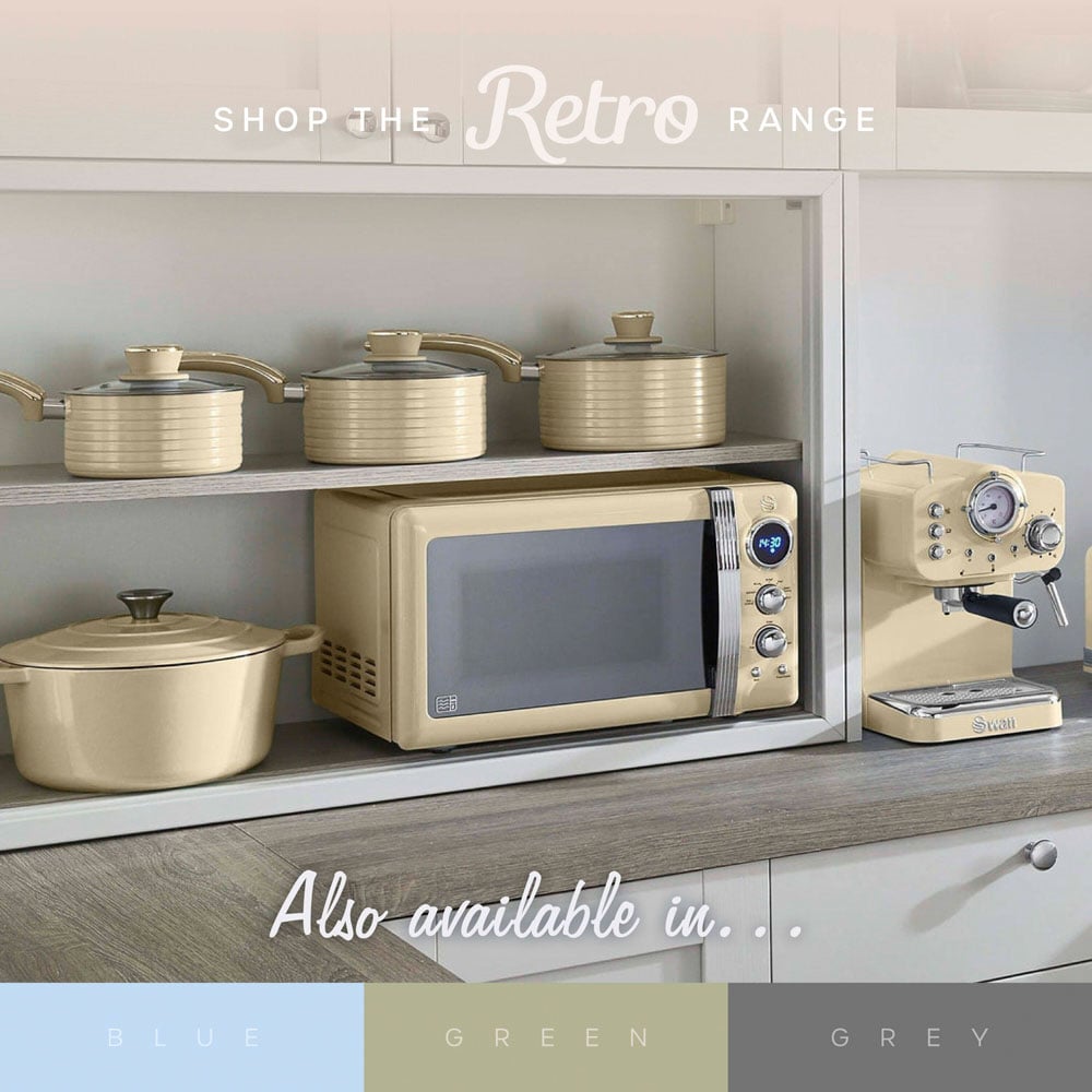 Swan Retro SD10519C Cream Dual Basket Air Fryer 8L Image 6