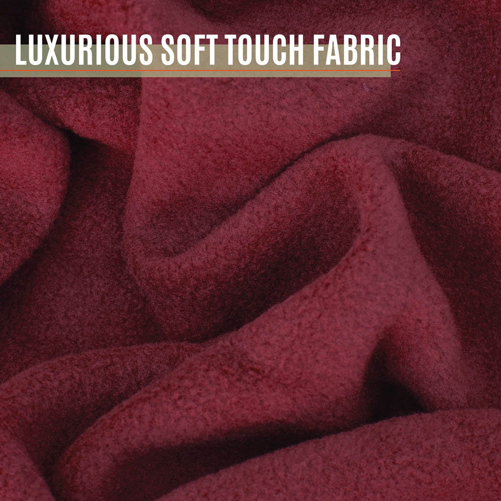 Milestone Camping Burgundy Thermal Fleece Blanket Image 3