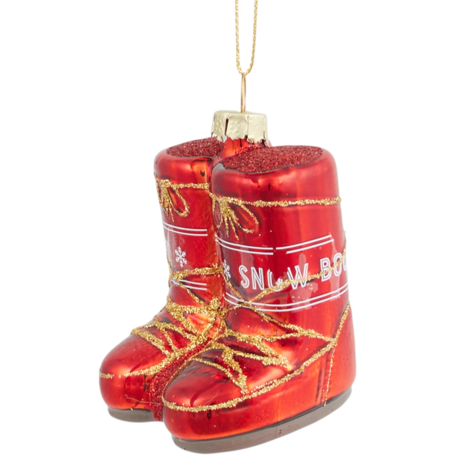 Glass Mitten or Boots Hanging Decoration Image 4