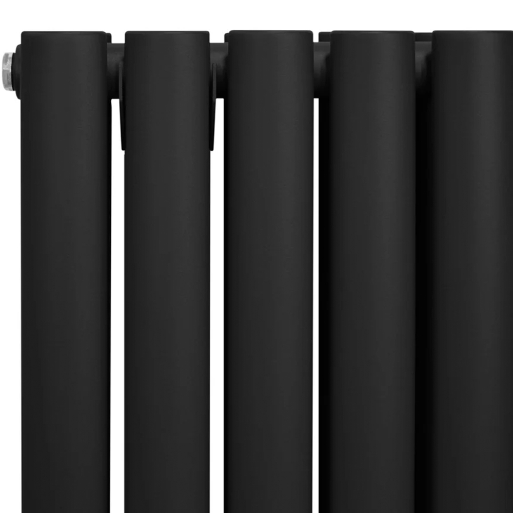 Monster Shop 2648BTU Black Oval Column Radiator 600 x 600mm Image 4