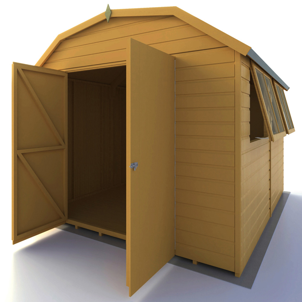Shire Barn 10 x 8ft Double Door Shiplap Apex Garden Shed Image 3