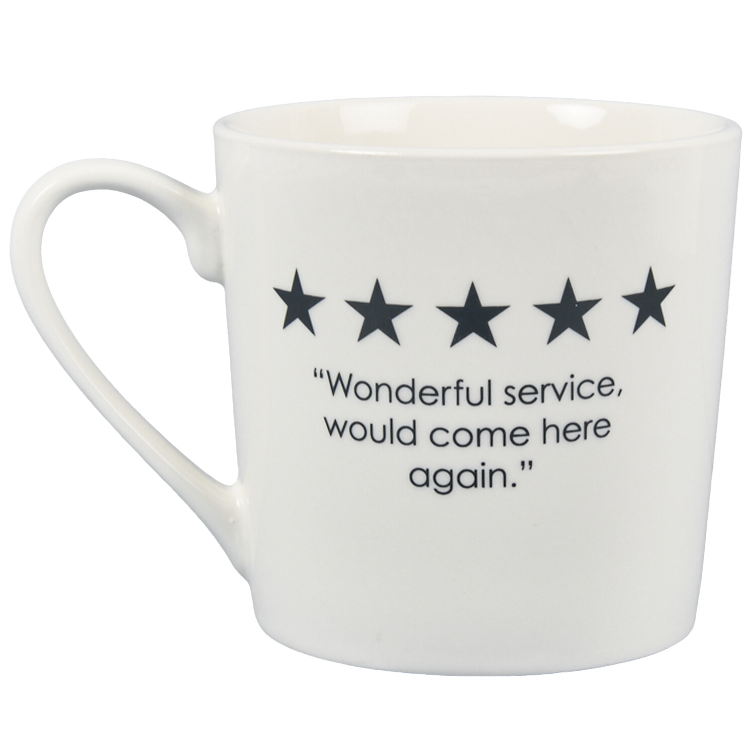 5 Star Boston New Conical Mug - White Image 1