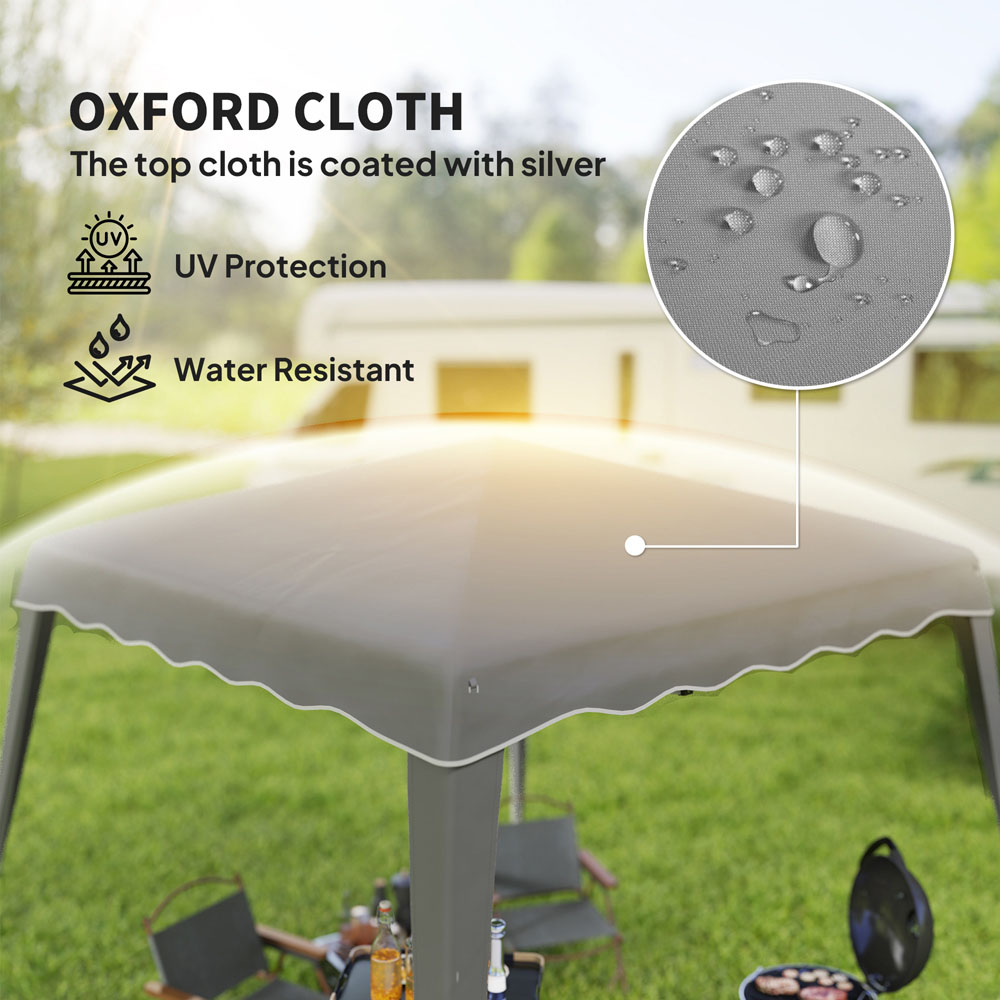 Outsunny 2.5 x 2.5m Grey Pop Up Gazebo Party Tent Image 5