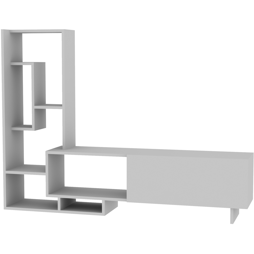 Decorotika Pega 6 Shelf White TV Unit Image 3