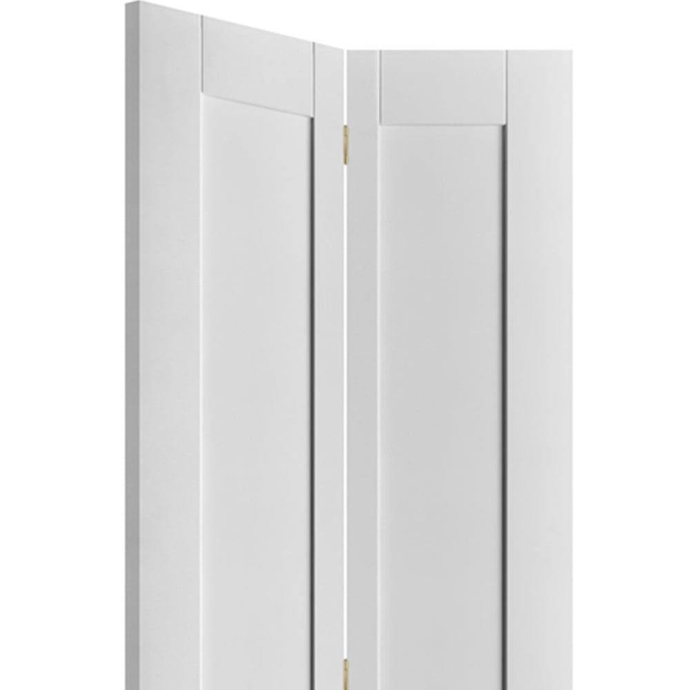 Victorian White Primed Shaker 4 Panel Bi-Fold Internal Door 1981 x 686 x 35mm Image 2