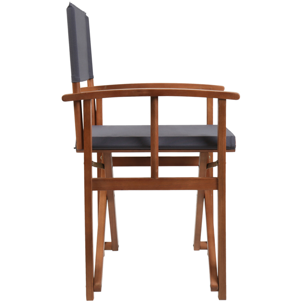 Charles Bentley Set of 2 Grey Directors Chair Image 5