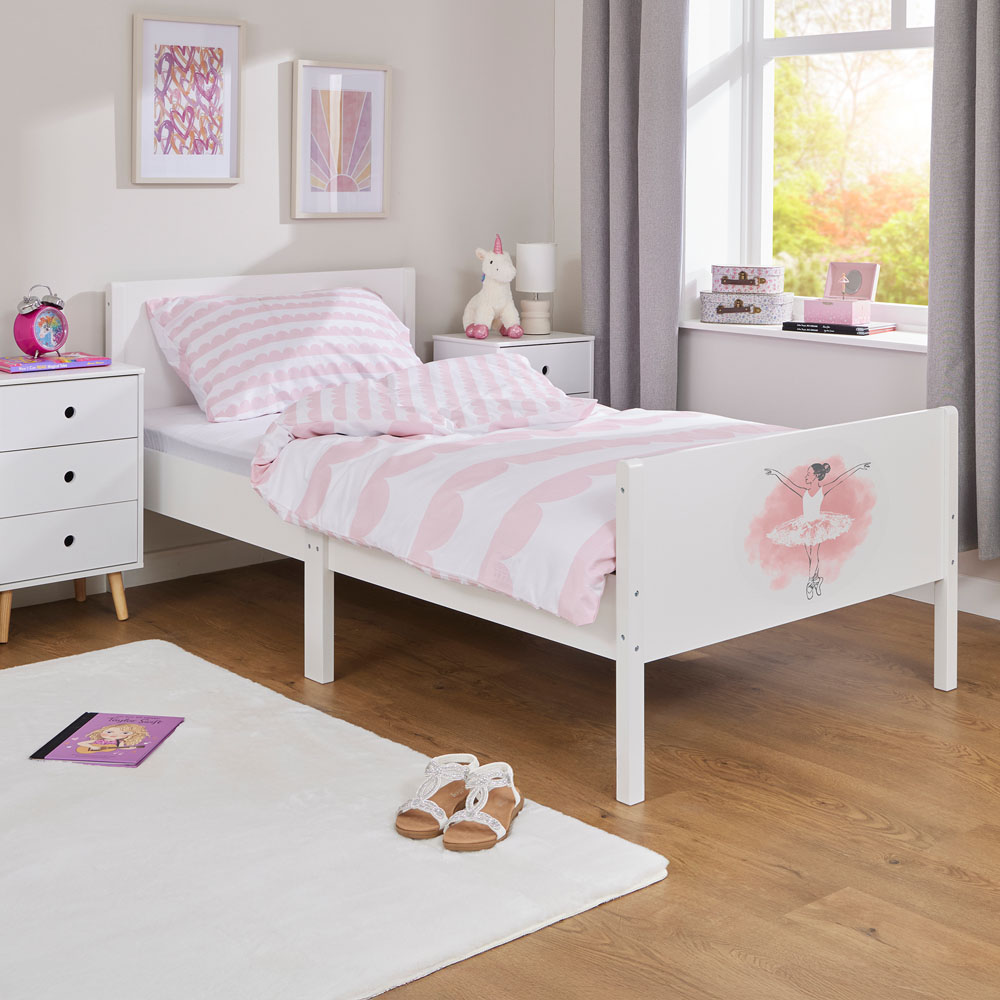 Liberty House Toys Single White Ballerina Kids Bed Image 8