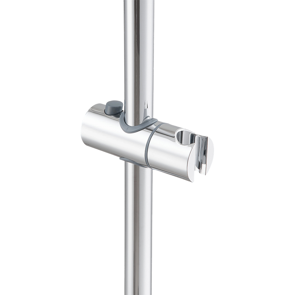 Living and Home Chrome-Plated Shower Riser Rail Kit with 5 Spray Modes Image 3