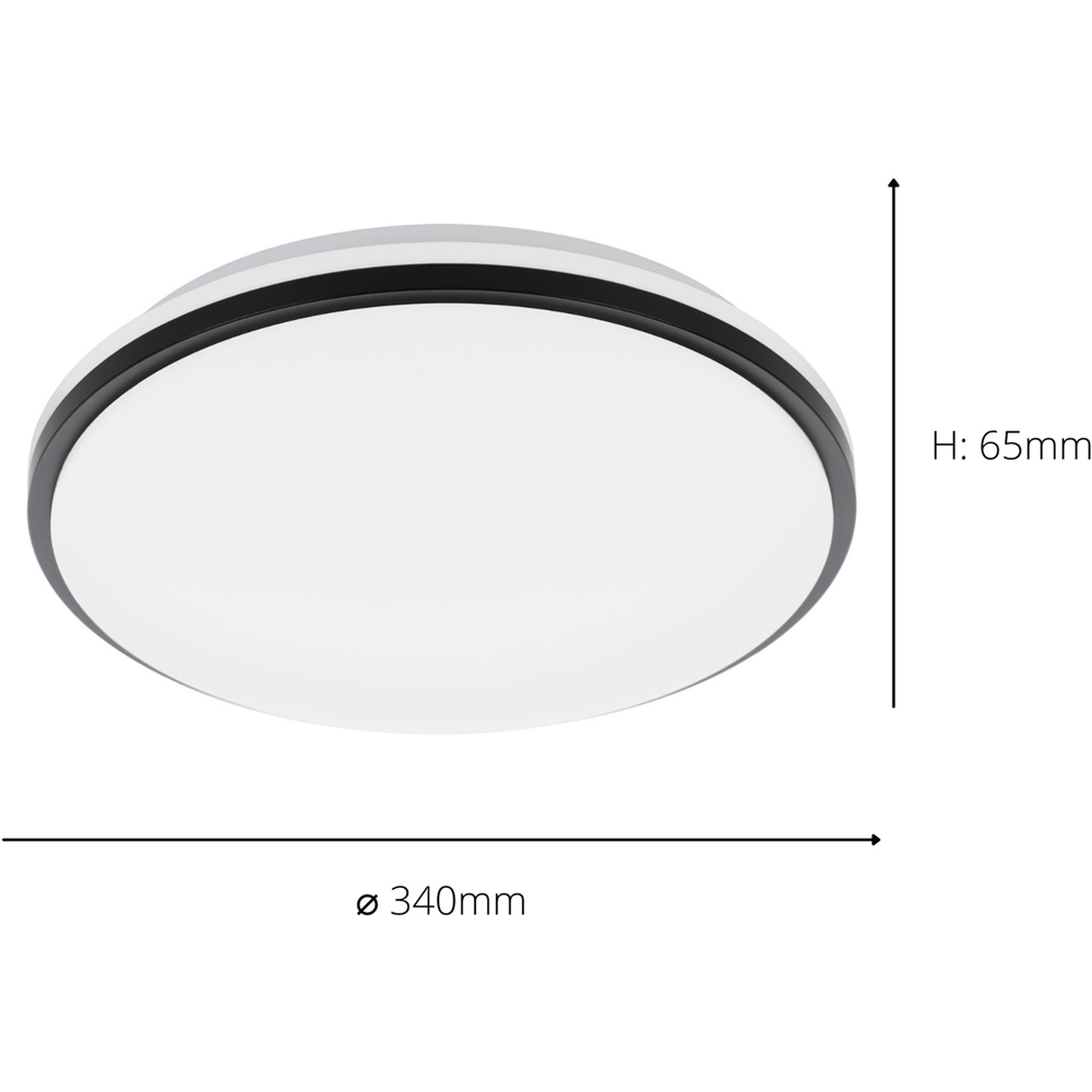 EGLO Pinetto White Flush Mounted Minimalistic Ceiling Ligh Image 4