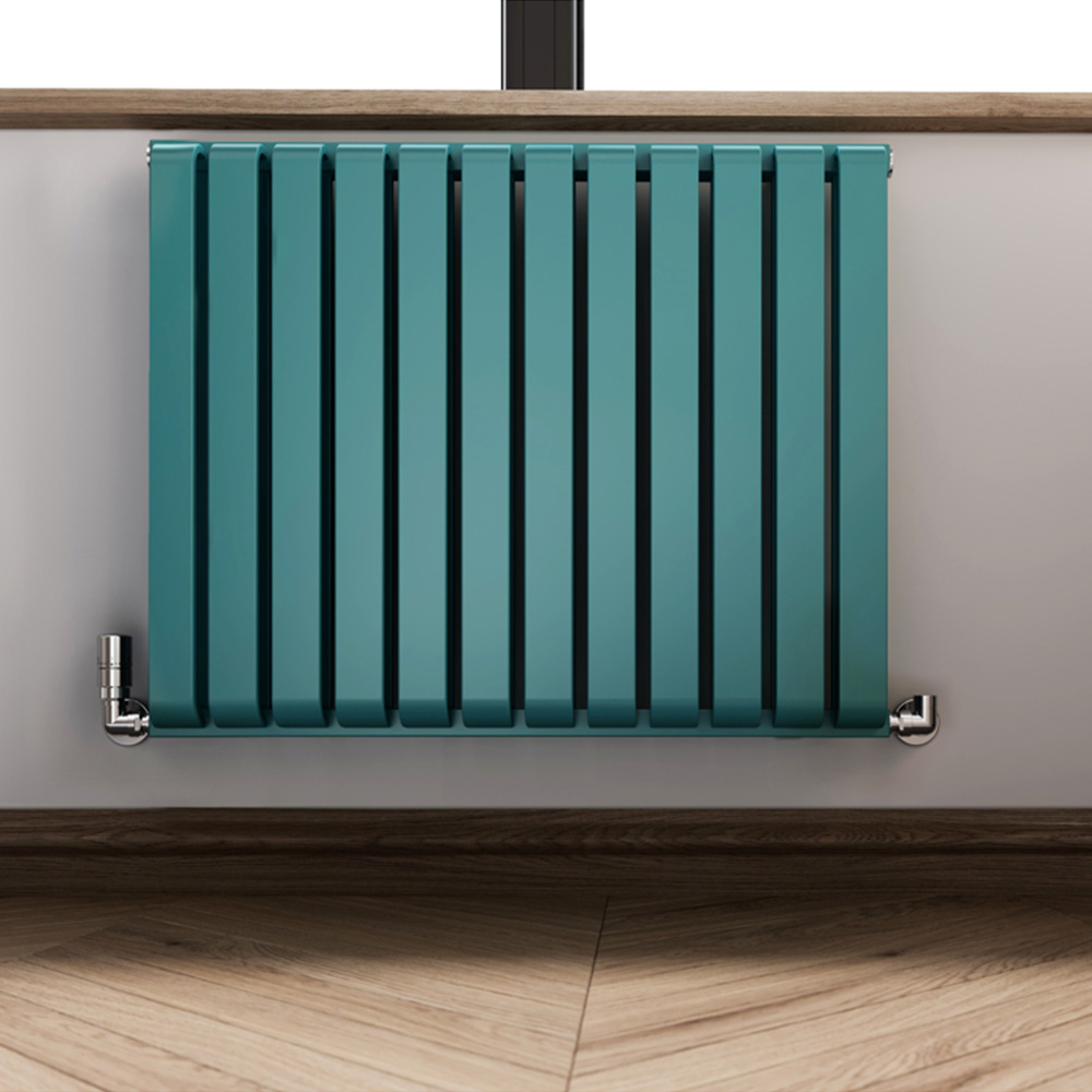 Terma Warp Room 2960 BTU Matt Teal Radiator 630 x 785mm Image 7