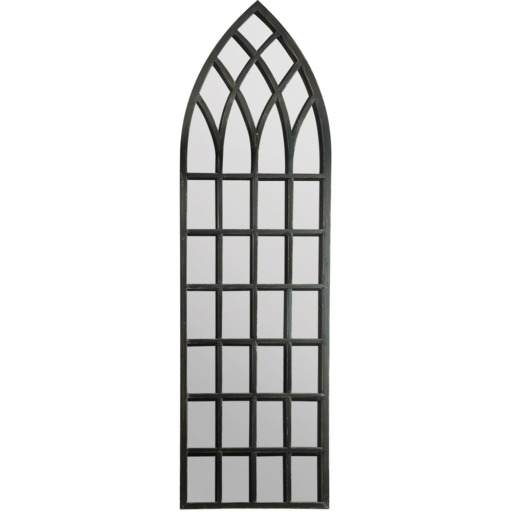 MirrorOutlet Somerley Rustic Arched Garden Mirror 140 x 40.5cm Image 1