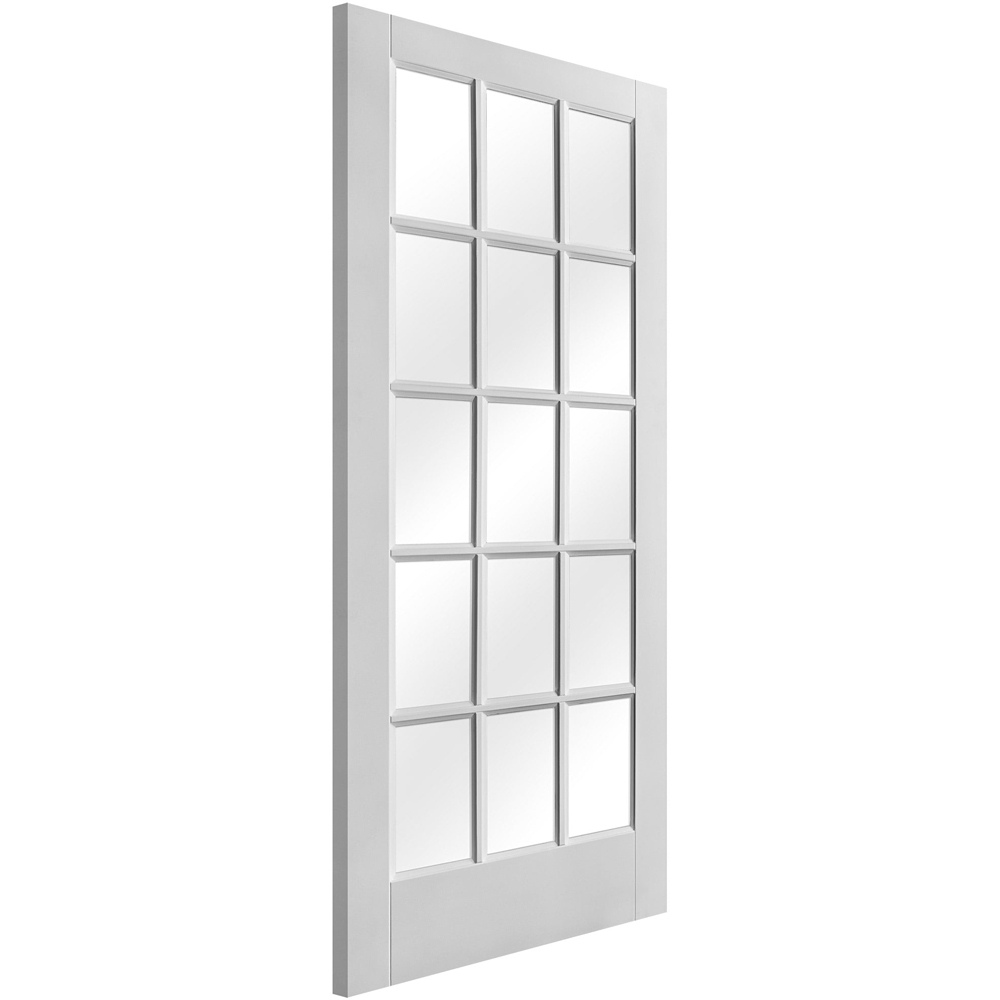 SA White Primed 15 Light Clear Glass Internal Door 1981 x 762 x 35mm Image 2