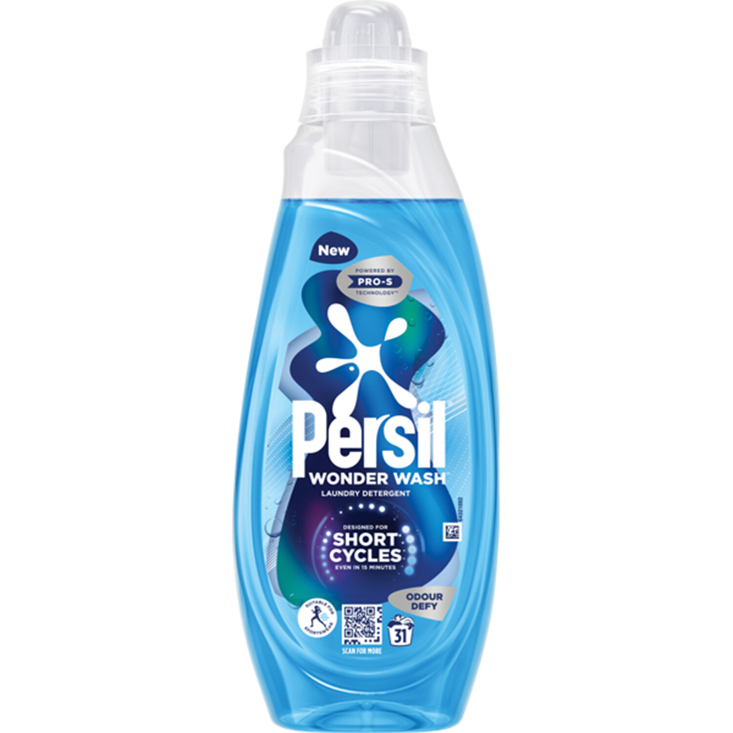 Persil Wonder Wash Odour Defy Laundry Detergent Blue Image