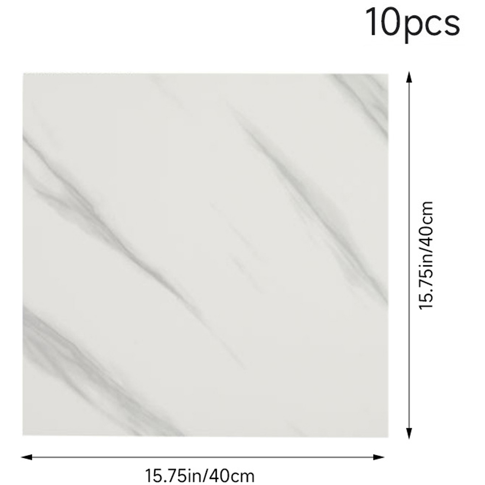 Living and Home Marble Patterned Light Grey PVC Self Adhesive Wall Sticker 10 Pack Image 9