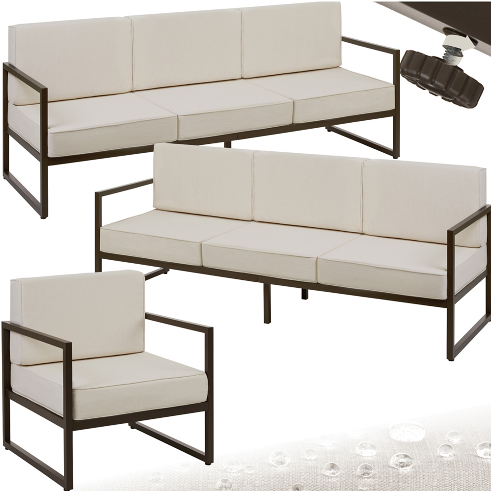 tectake Comosa 7 Seater Garden Sofa Set with Cushion Image 2