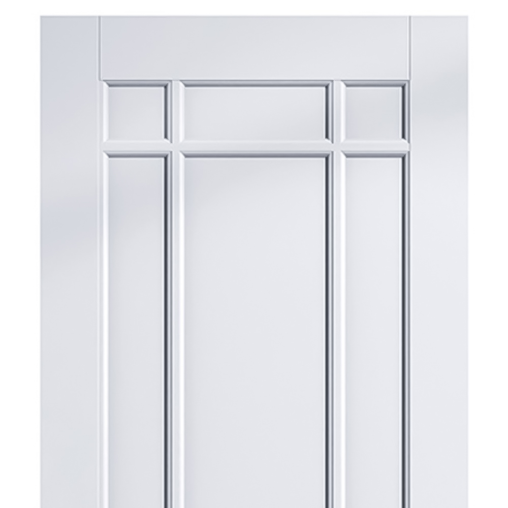 LPD Doors Manhattan White 9 Panel Primed Internal Door 1981 x 838mm Image 2