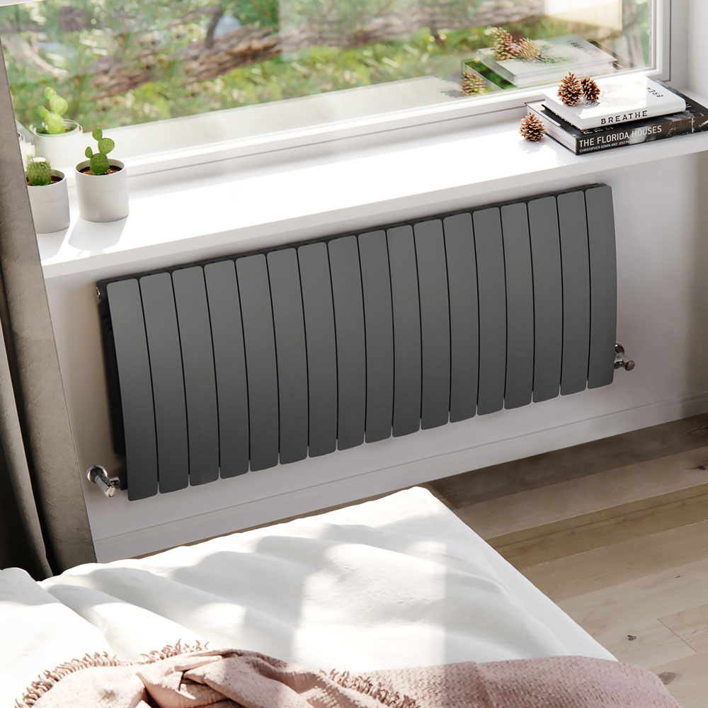 Terma Bergamo 6530BTU Graphite 17 Section Radiator 590 x 1360mm Image 2
