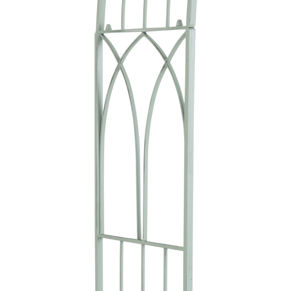 Charles Bentley 6.9 x 3.3ft Heritage Green Decorative Rustic Metal Garden Arch Image 4