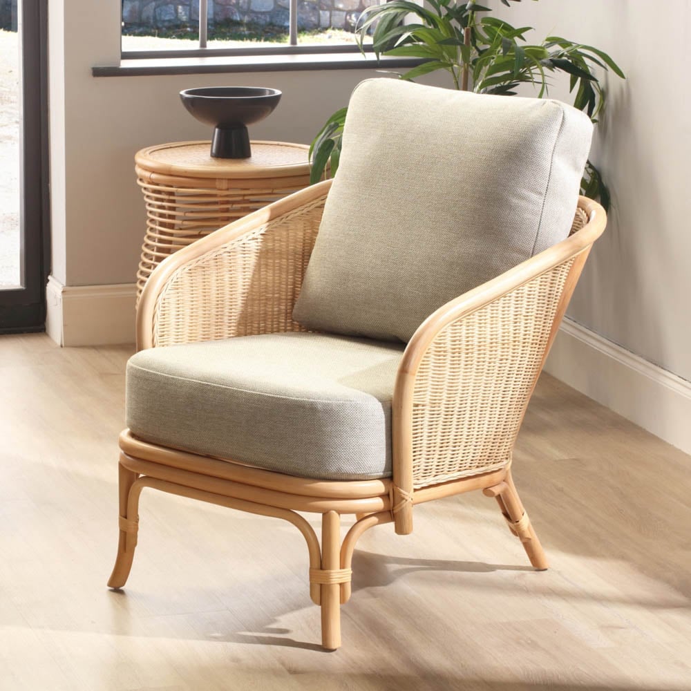 Desser Furniture Royal Roma Sage Natural Rattan Chair Image 6