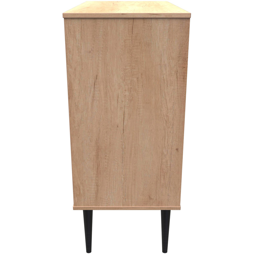 Crowndale Hong Kong 4 Drawer Nebraska Oak Chest of Drawers Ready Assembled Image 3