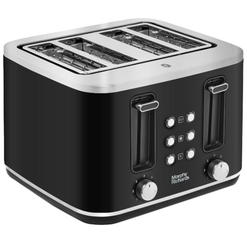 Morphy Richards Motive 242801 Black 4 Slice Toaster Image 1