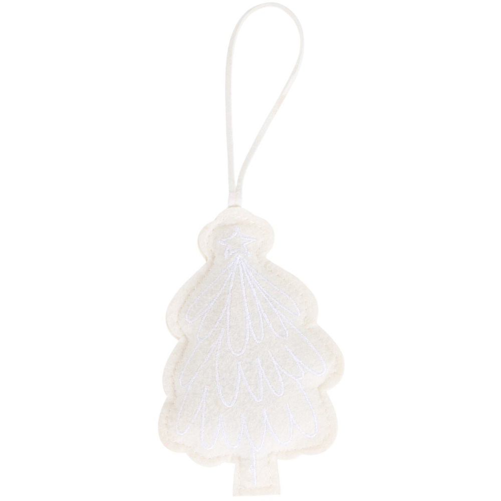 Set of 4 Felt Tree Hanging Decorations Image 4