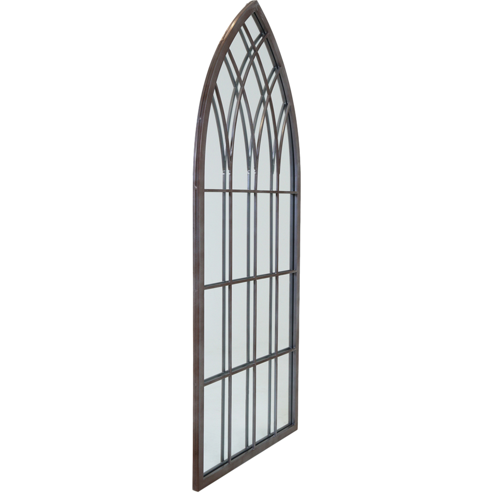 Charles Bentley Grey Arch Outdoor Garden Mirror 115 x 50cm Image 2