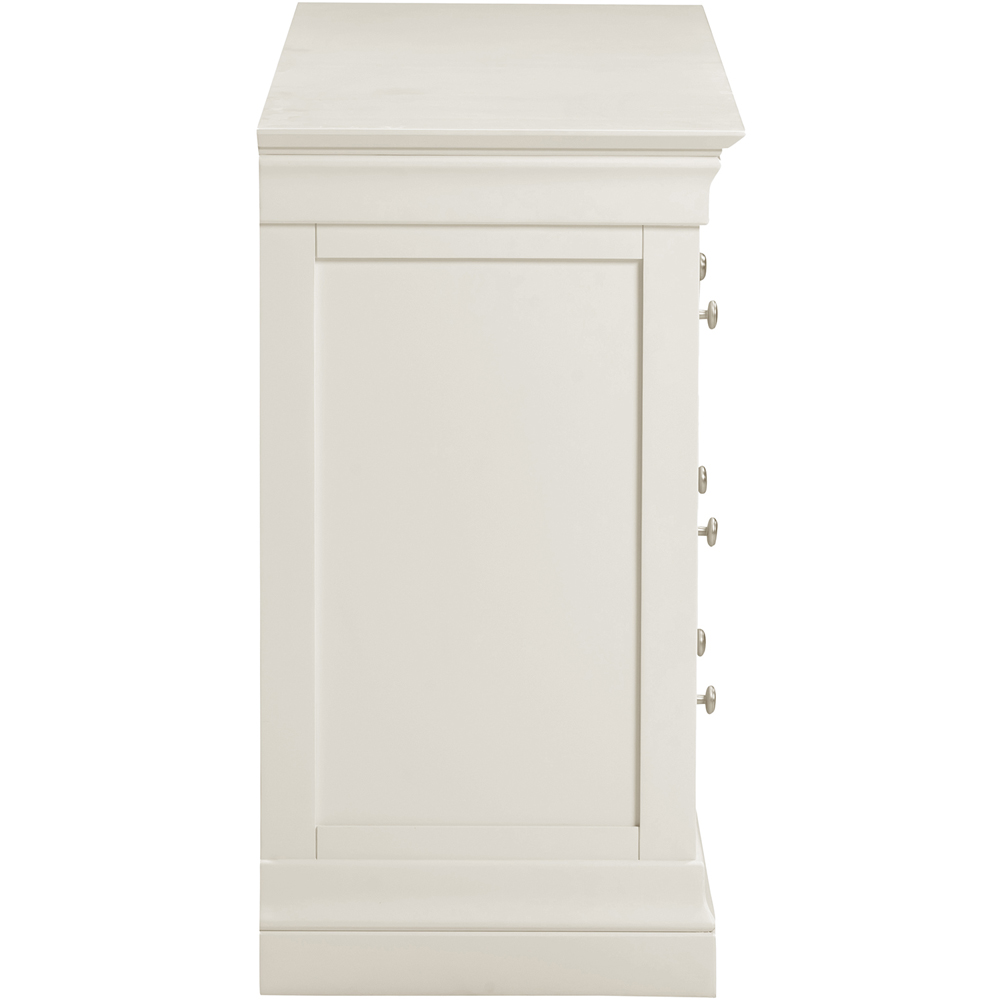 Seconique Bordeaux 5 Drawer Ivory Storage Chest Image 7