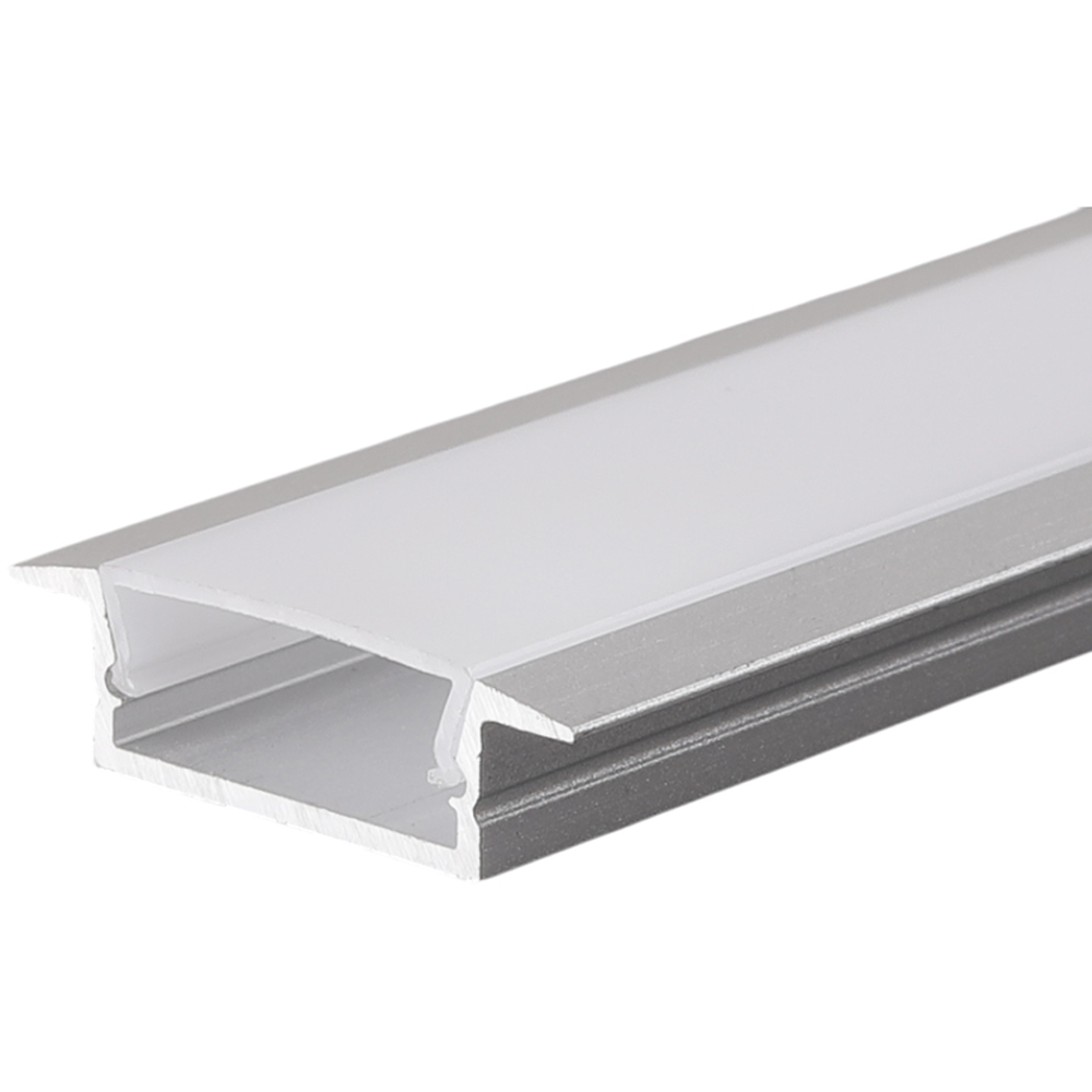 ENER-J LED Aluminum Channel Profile with PC Diffuser 25 x 7mm 4 Pack Image 3