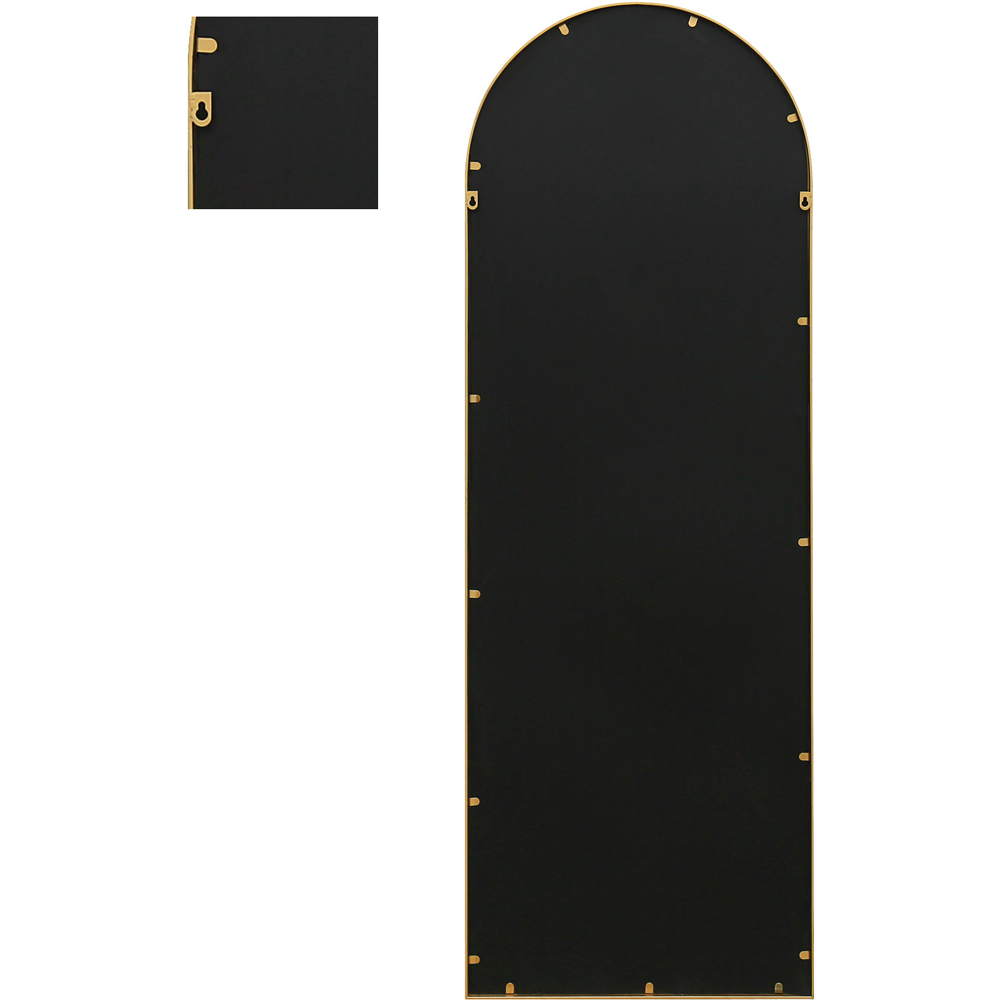 MirrorOutlet The Arcus Gold Framed Arched Leaner Garden Wall Mirror 170 x 60cm Image 4