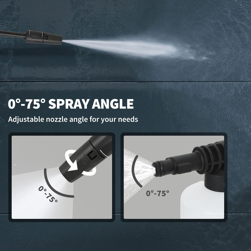 Outsunny 2200W Pressure Power Washer with Adjustable Nozzle 170Bar Image 4