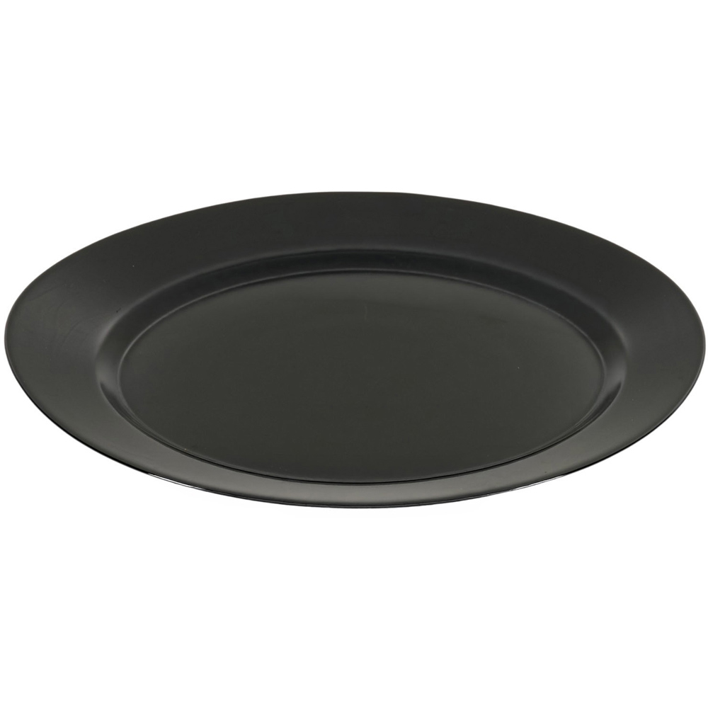 Denby Oval Steak Plate Black Image 4