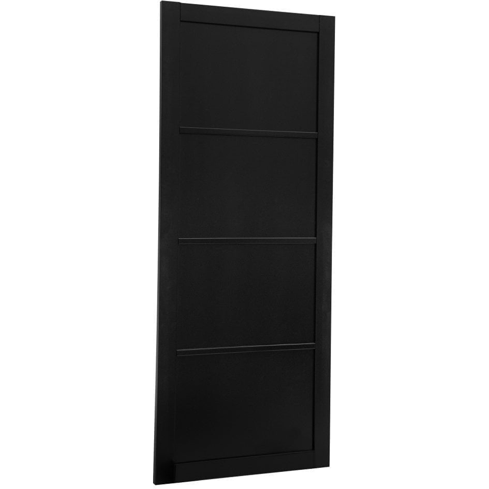 Black Primed Industrial 2.0 Lifestyle 4 Panel Internal Door 1981 x 838 x 35mm Image 3