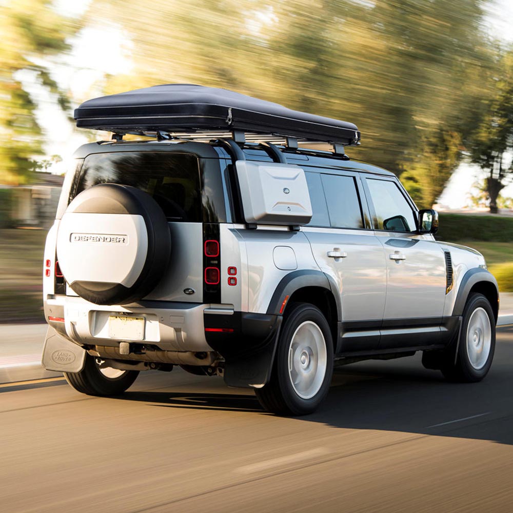 Living and Home Green Hard Shell Car Roof Tent with Retractable Ladder 210 x 130cm Image 2