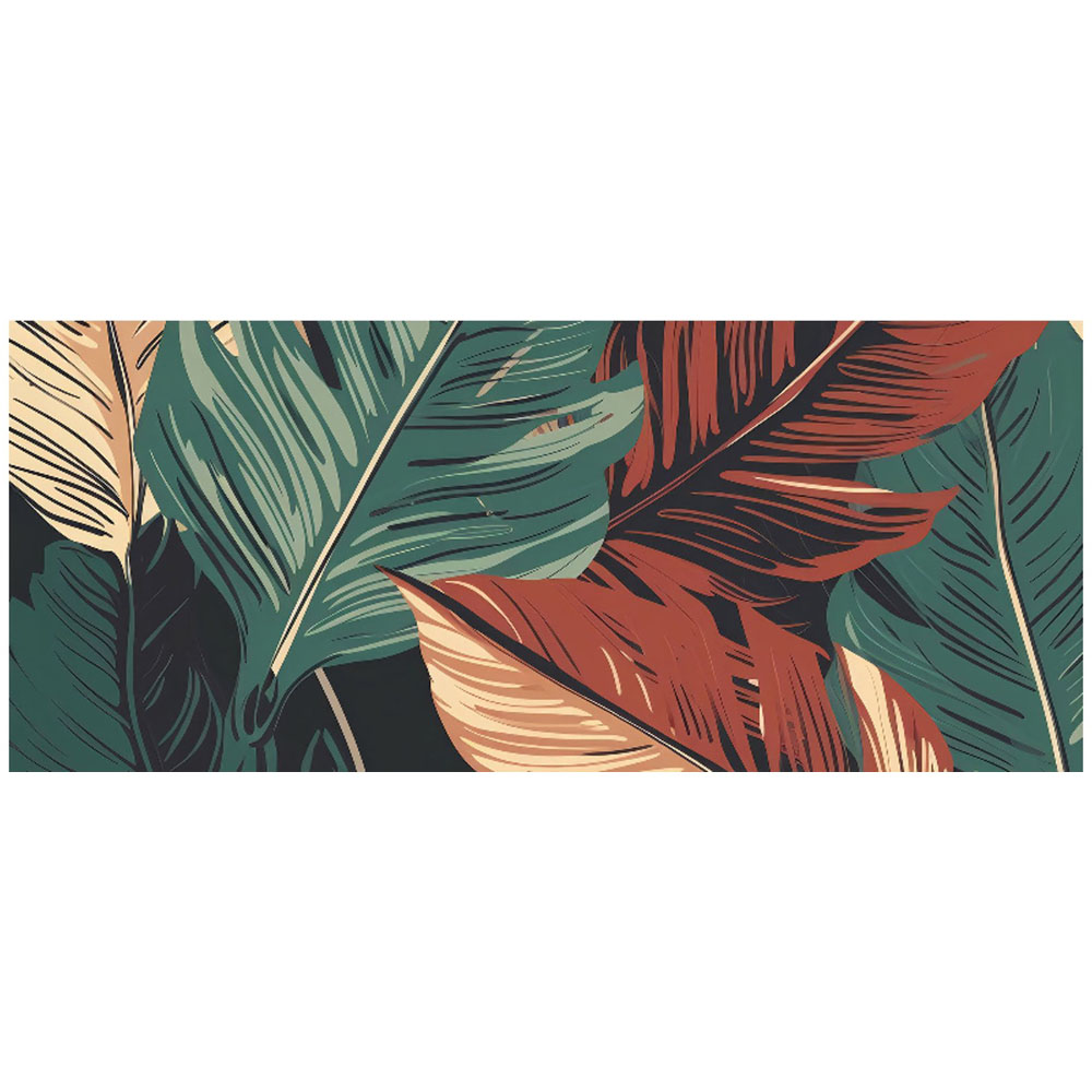 Warren Reed Designer Autumn Colour Leaves Glass Bathroom Splashback 25 x 60cm Image 2