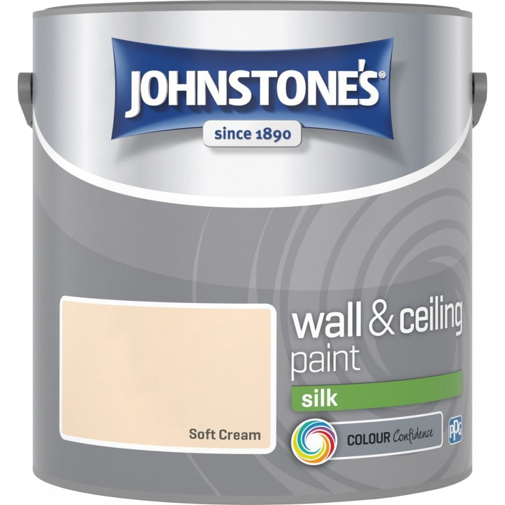 Johnstones Silk Emulsion Paint - Soft Cream Image 2