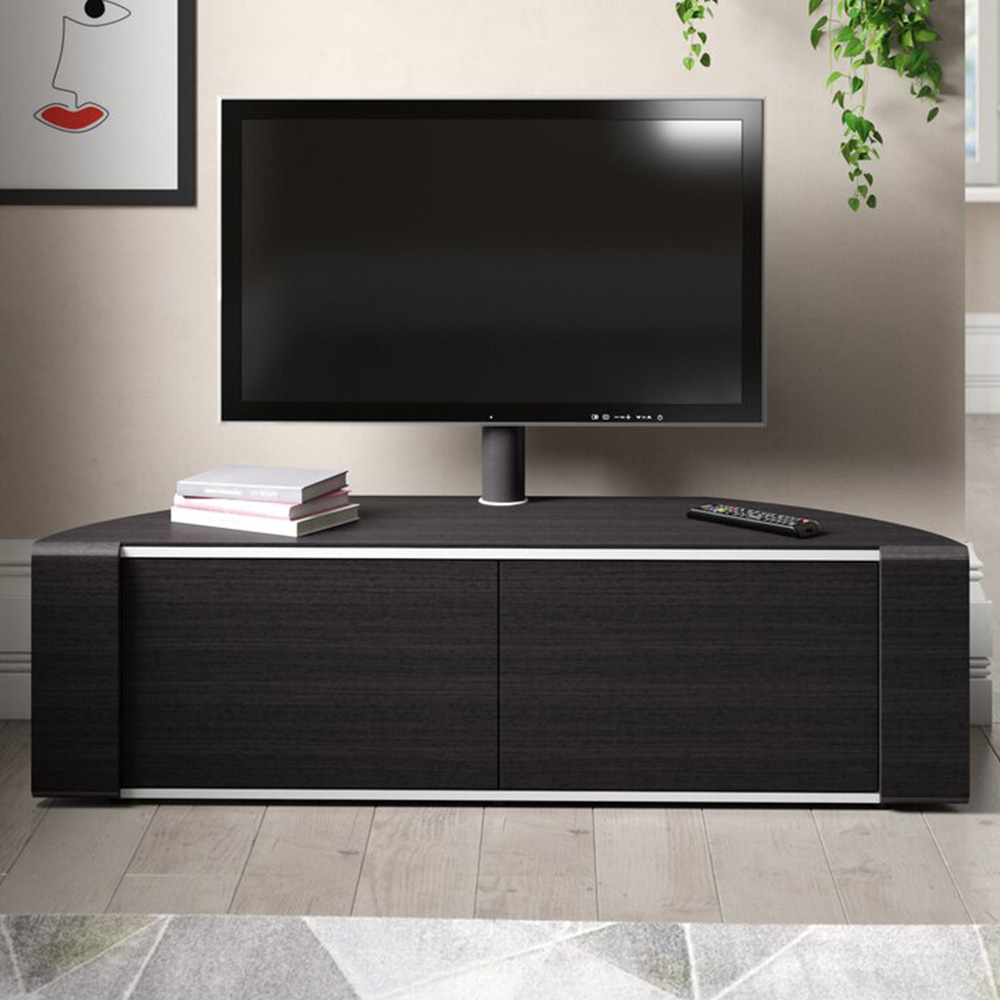MDA Designs Sirius 1600 2 Door Black Complete TV Cabinet Image 1